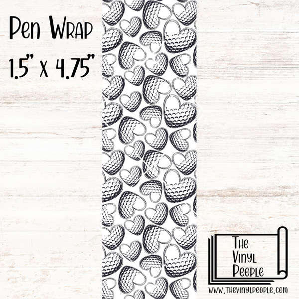 Golf Hearts Pen Wrap
