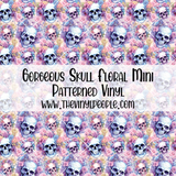 Gorgeous Skull Floral Patterned Vinyl