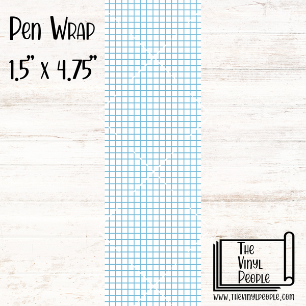 Graph Paper Pen Wrap TheVinylPeople