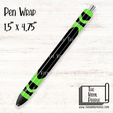 Green Crayon Pen Wrap