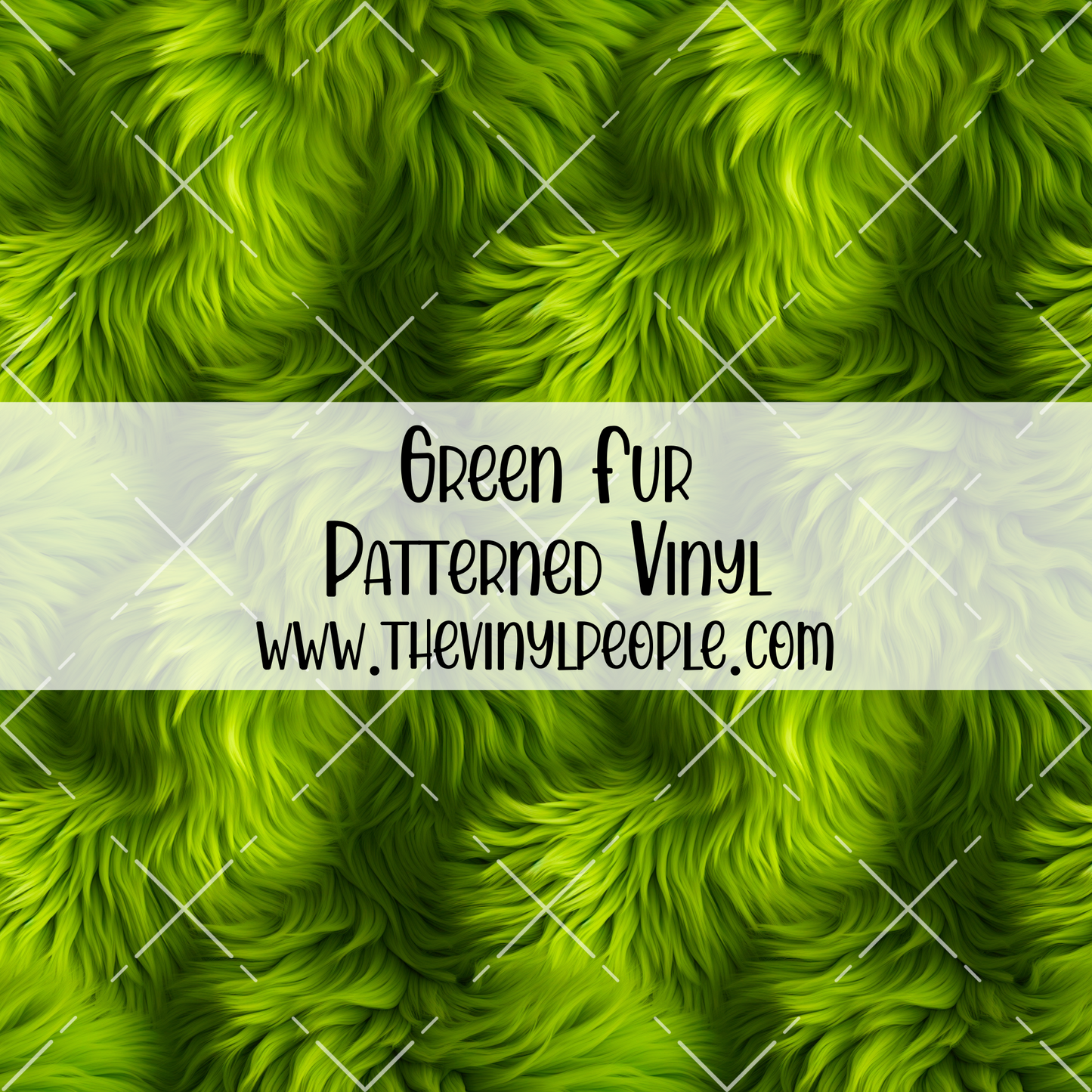 Green Fur Patterned Vinyl