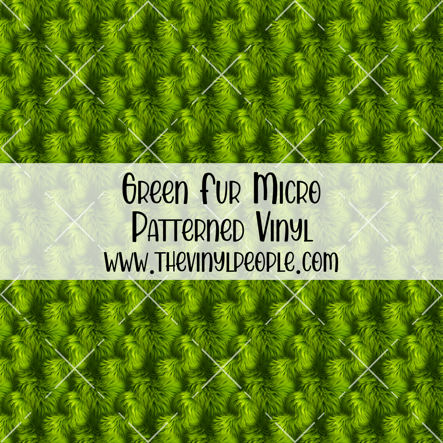 Green Fur Patterned Vinyl