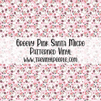 Groovy Pink Santa Patterned Vinyl
