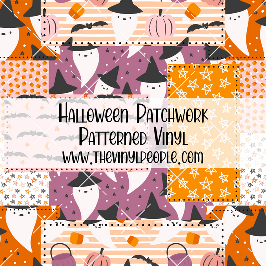 Halloween Patchwork Patterned Vinyl