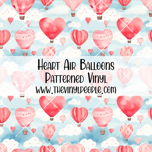 Heart Air Balloons Patterned Vinyl