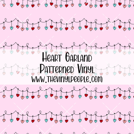 Heart Garland Patterned Vinyl