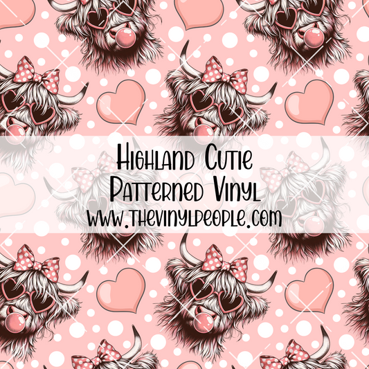 Highland Cutie Patterned Vinyl
