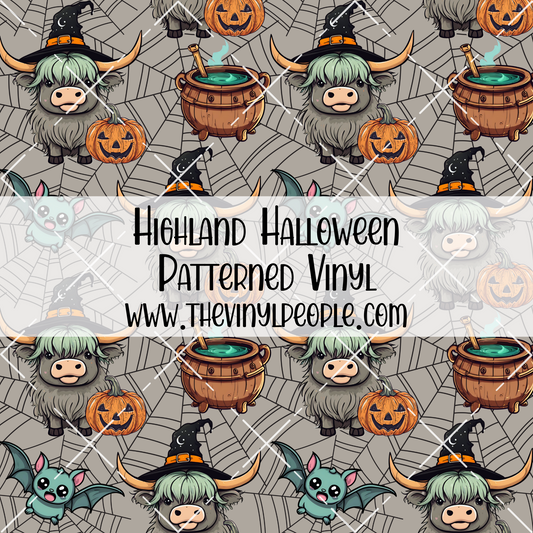 Highland Halloween Patterned Vinyl