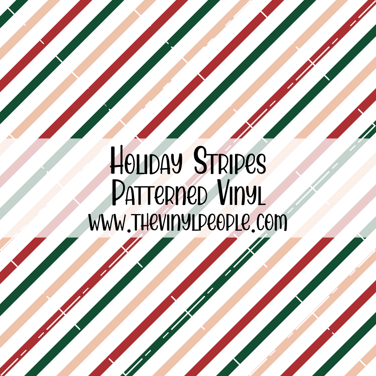 Striped Pattern Vinyl Holiday Stripes Patterned Vinyl – TheVinylPeople