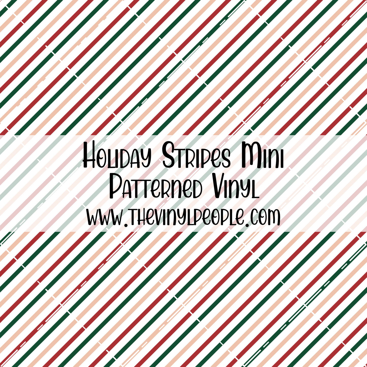 Holiday Stripes Patterned Vinyl