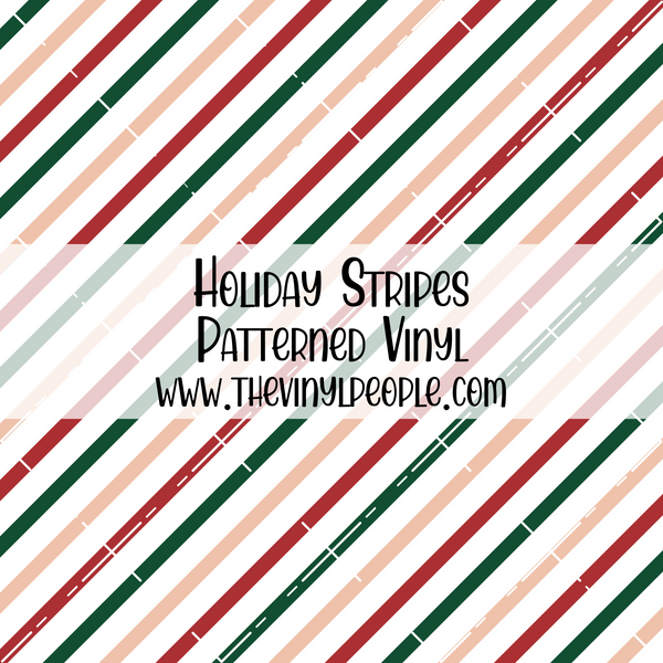 Holiday Stripes Patterned Vinyl