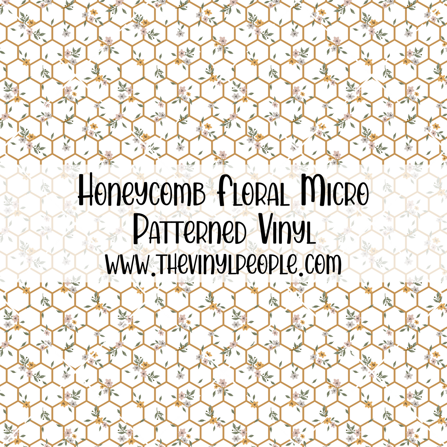 Honeycomb Floral Patterned Vinyl