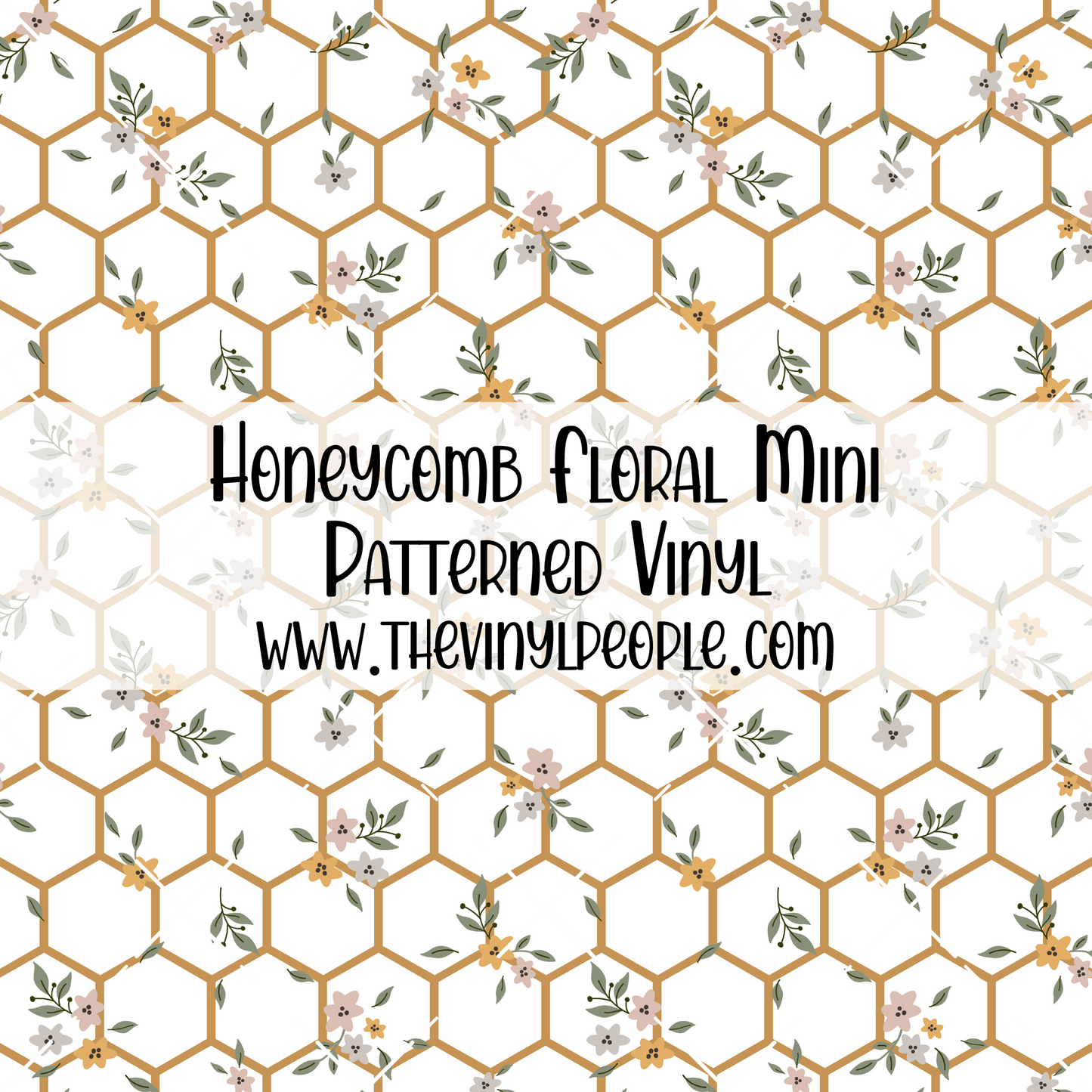 Honeycomb Floral Patterned Vinyl