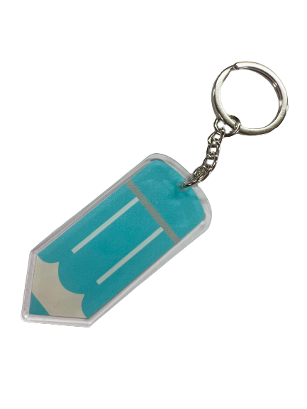 Acrylic Colored Pencil Keychain