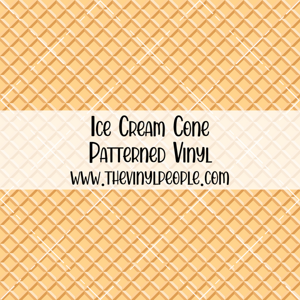 Ice Cream Cone Patterned Vinyl