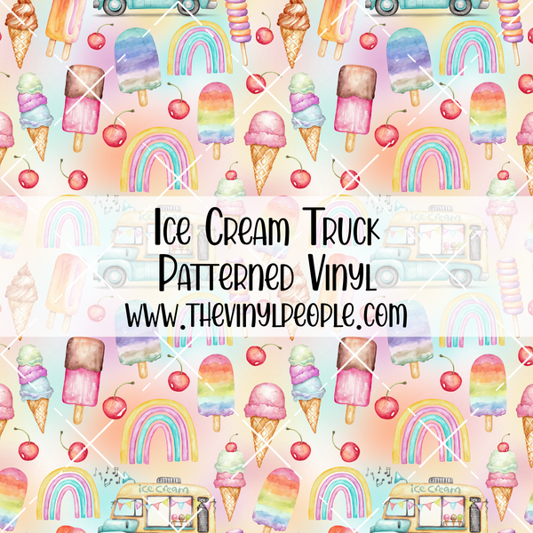 Ice Cream Truck Patterned Vinyl