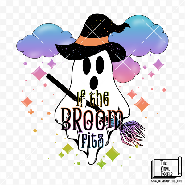 If the Broom Fits Vinyl Decal