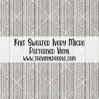 Knit Sweater Ivory Patterned Vinyl