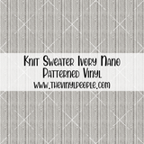 Knit Sweater Ivory Patterned Vinyl