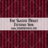 Knit Sweater Merlot Patterned Vinyl