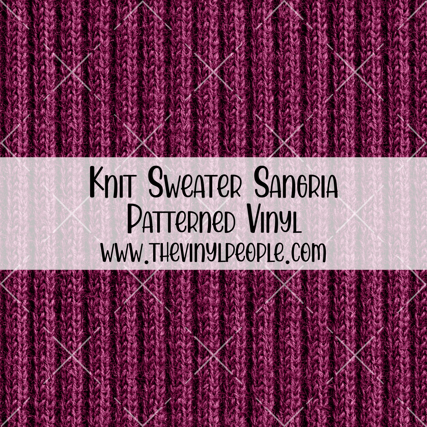 Knit Sweater Sangria Patterned Vinyl