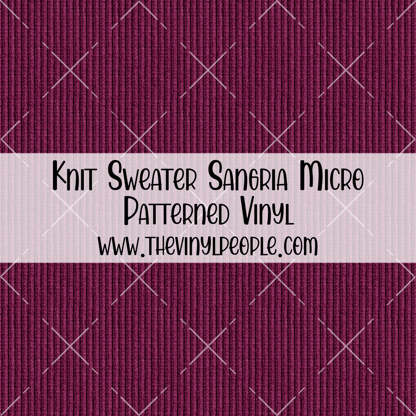 Knit Sweater Sangria Patterned Vinyl