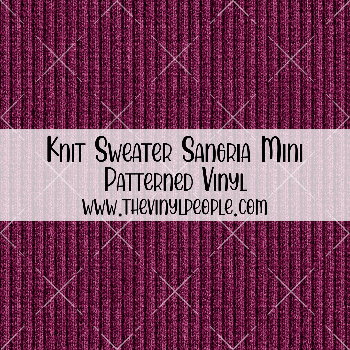Knit Sweater Sangria Patterned Vinyl