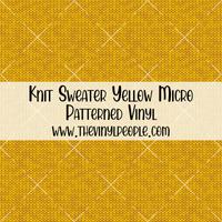 Knit Sweater Yellow Patterned Vinyl