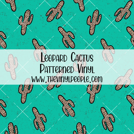 Leopard Cactus Patterned Vinyl