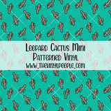 Leopard Cactus Patterned Vinyl