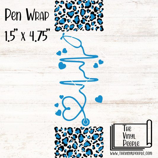 Leopard Heartbeat Pen Wrap