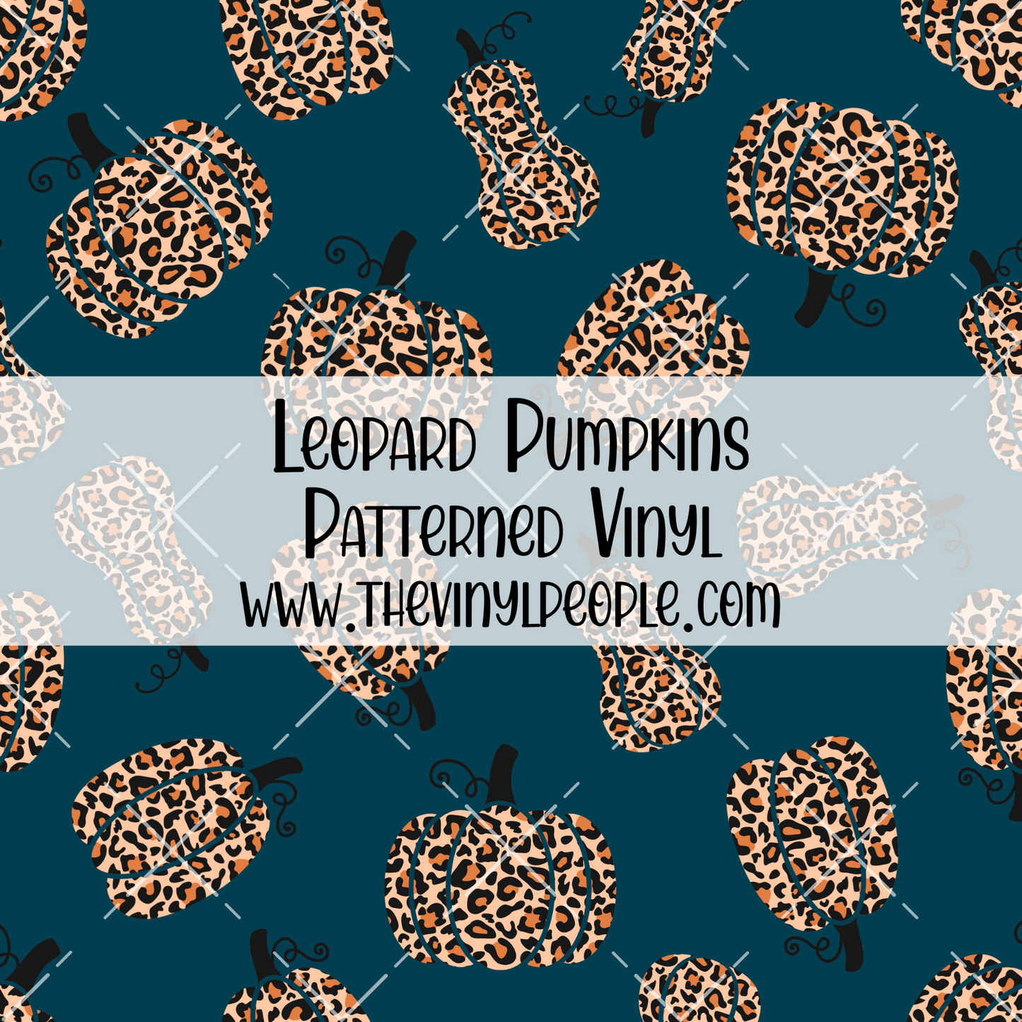 Leopard Pumpkins Patterned Vinyl