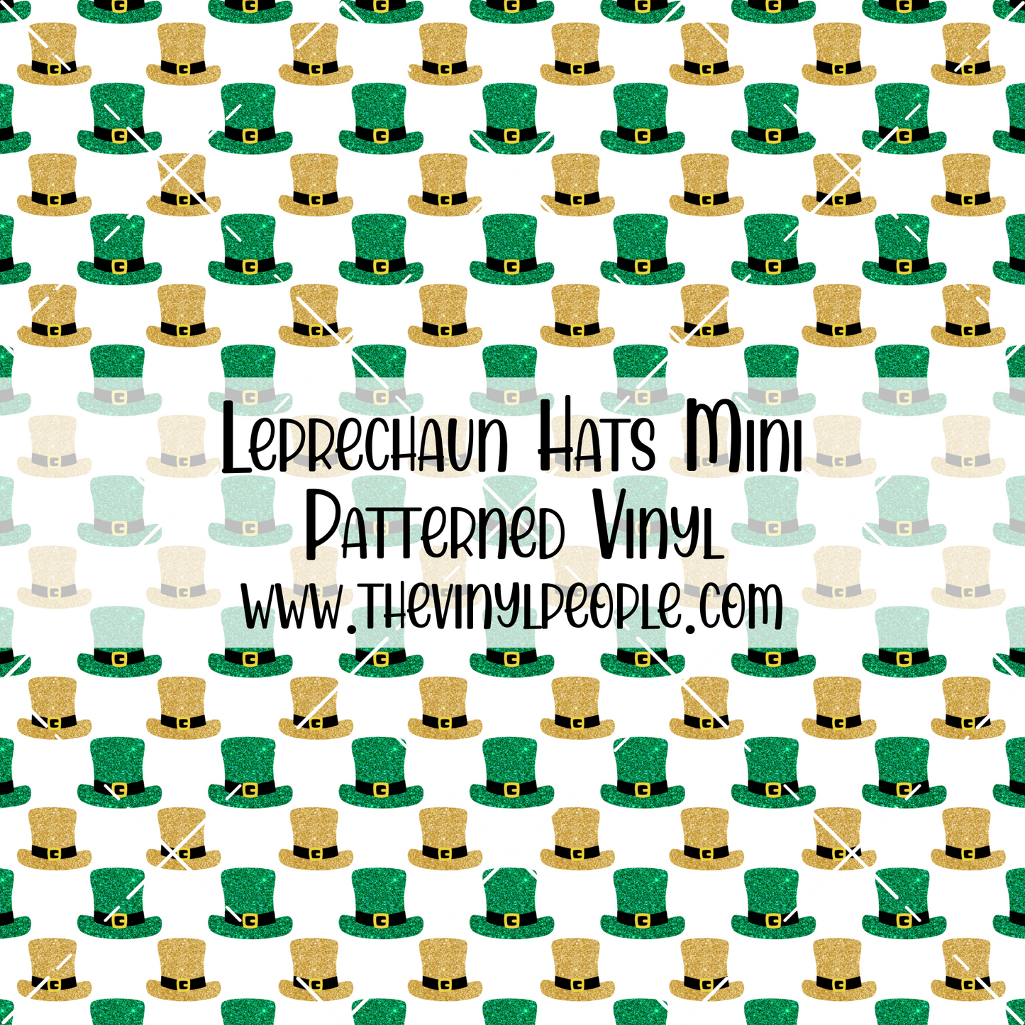 Leprechaun Hats Patterned Vinyl