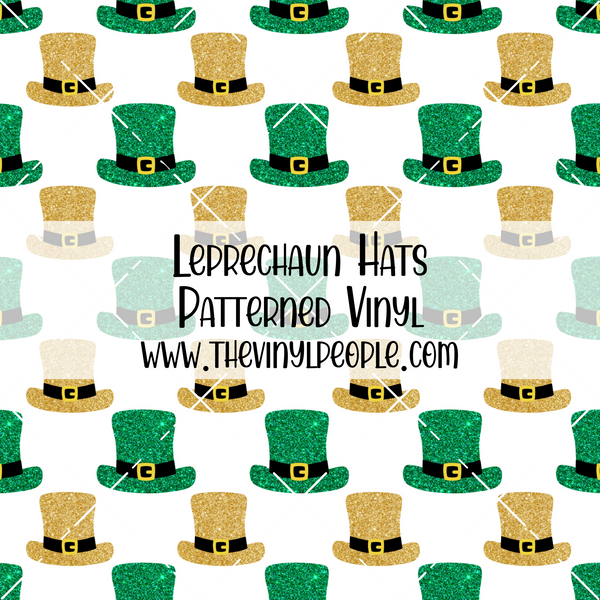Leprechaun Hats Patterned Vinyl