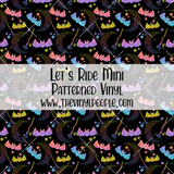 Let's Ride Patterned Vinyl