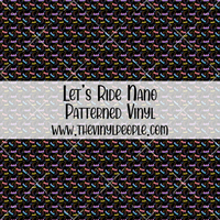 Let's Ride Patterned Vinyl