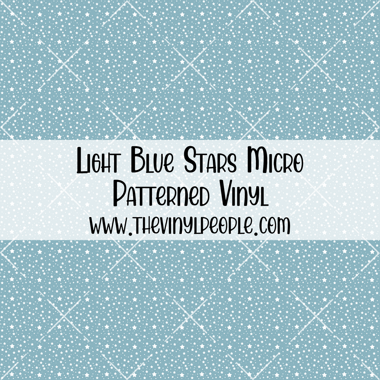 Light Blue Stars Patterned Vinyl