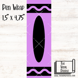 Light Purple Crayon Pen Wrap