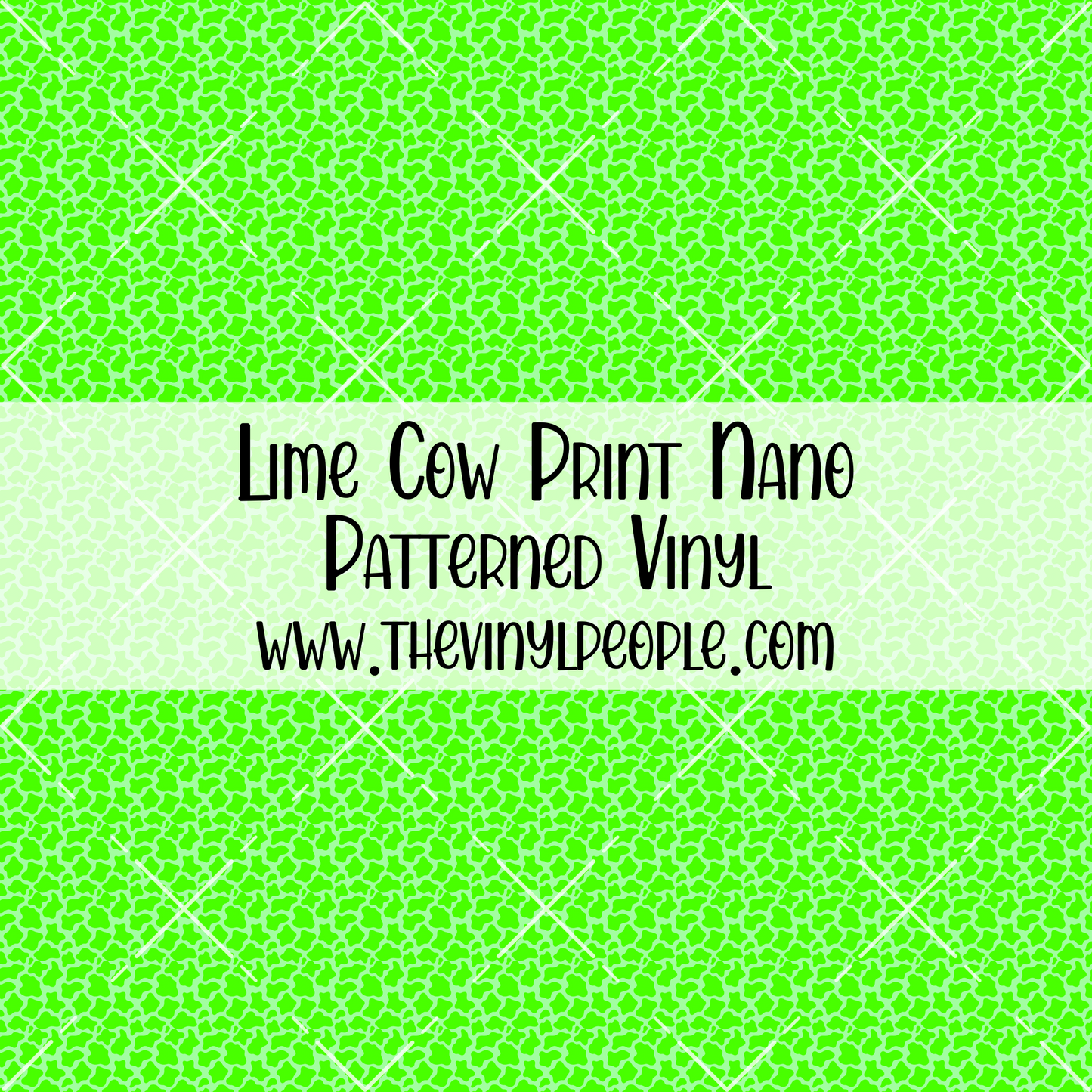 Lime Cow Print Patterned Vinyl