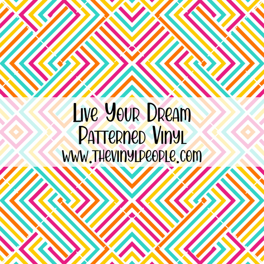 Live Your Dream Patterned Vinyl