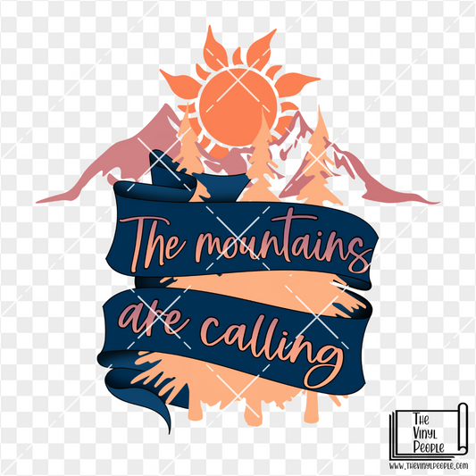 Mountains Are Calling Vinyl Decal