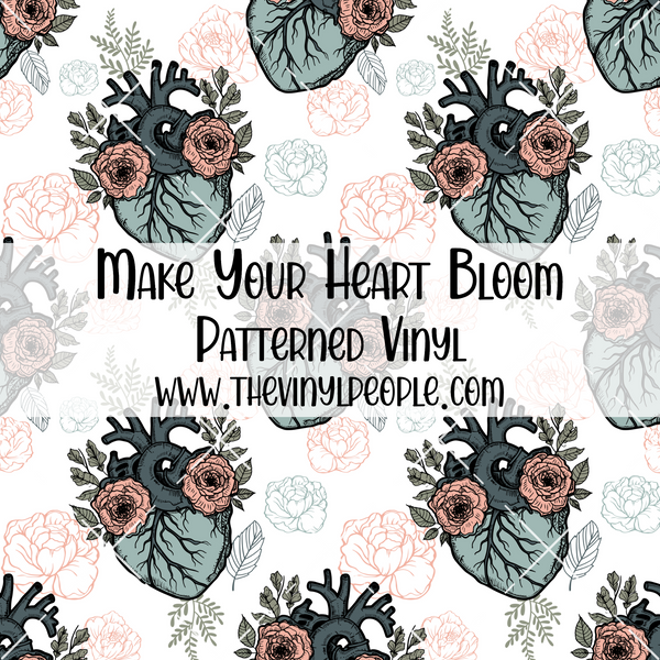 Make Your Heart Bloom Patterned Vinyl