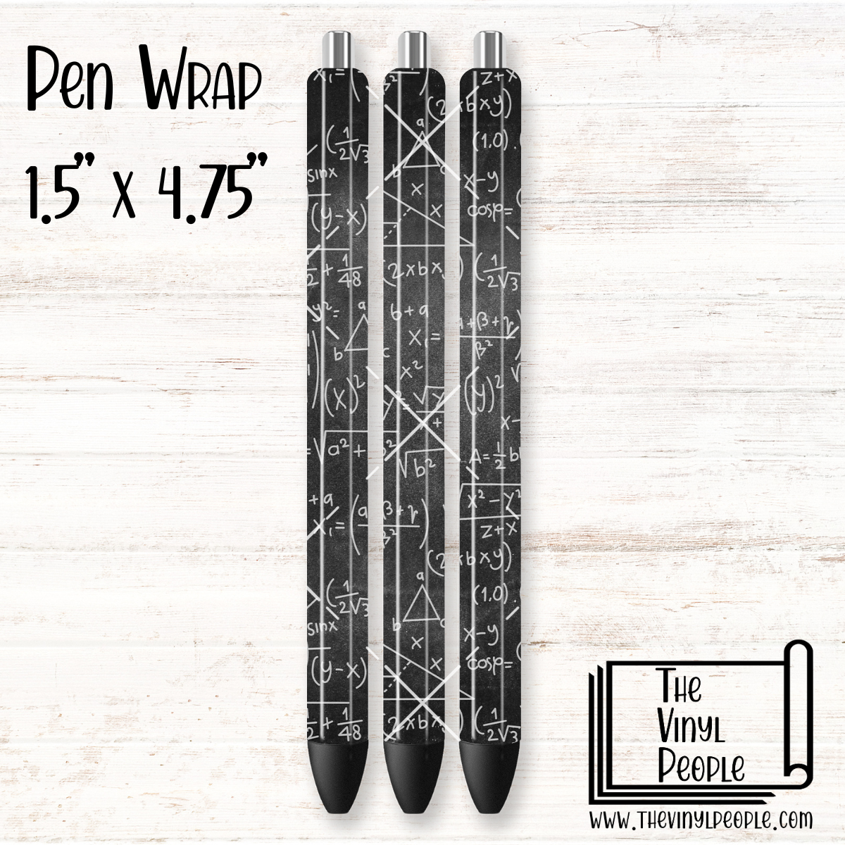 Math Chalkboard Pen Wrap