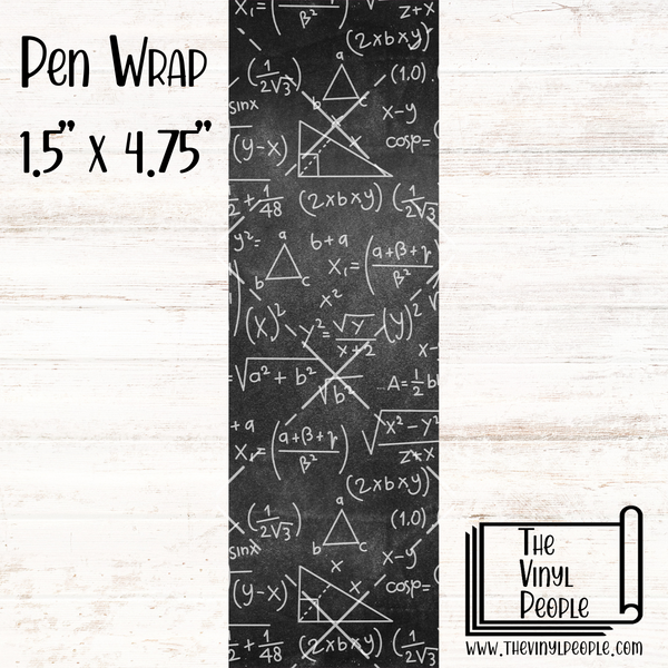 Math Chalkboard Pen Wrap – TheVinylPeople