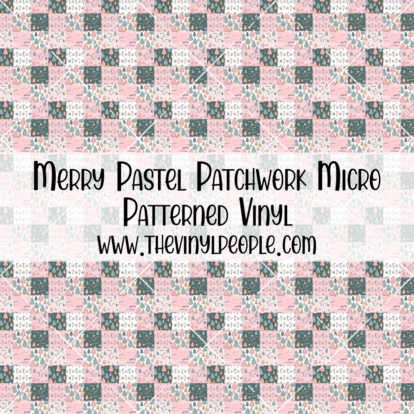 Merry Pastel Patchwork Patterned Vinyl