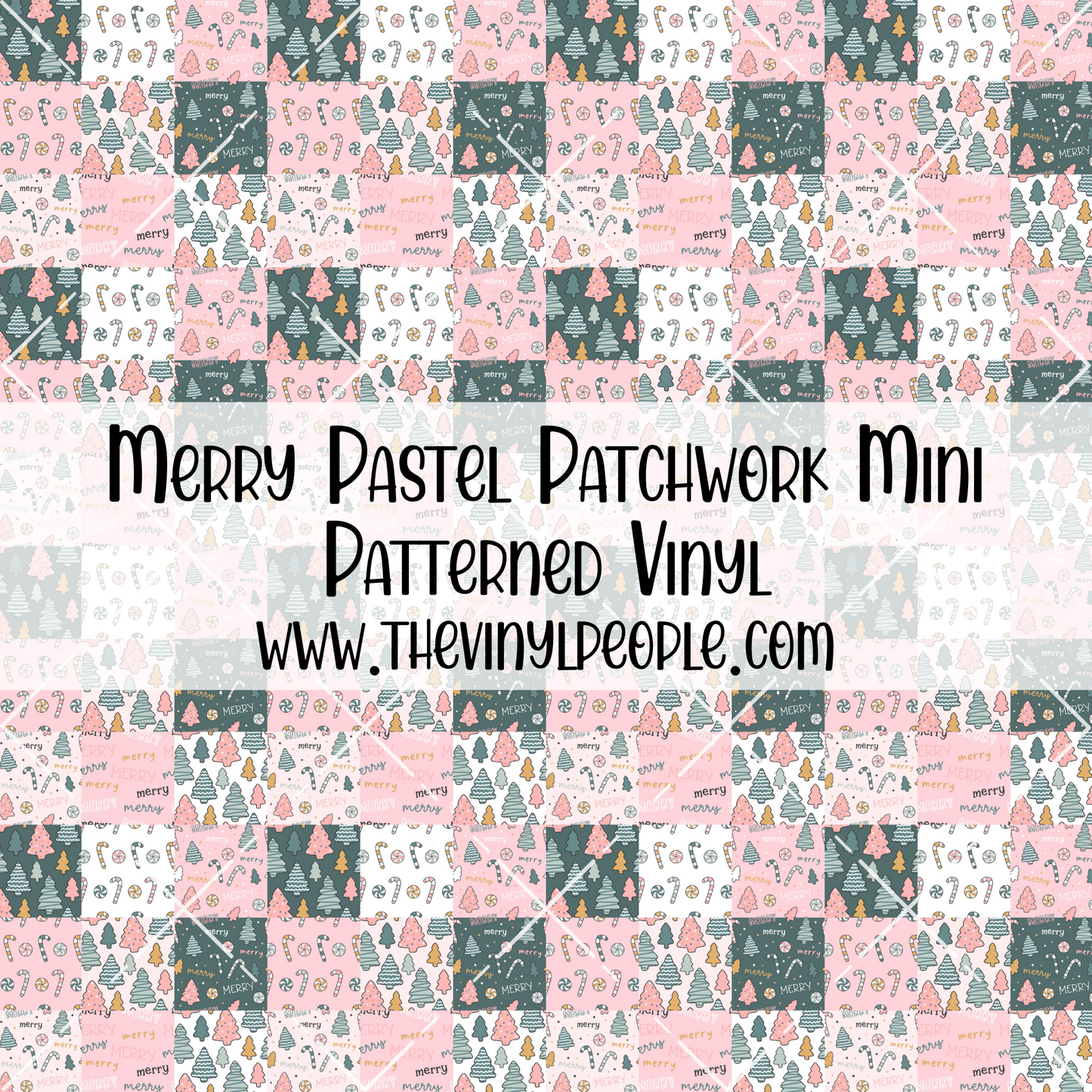 Merry Pastel Patchwork Patterned Vinyl