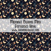 Midnight Blooms Patterned Vinyl
