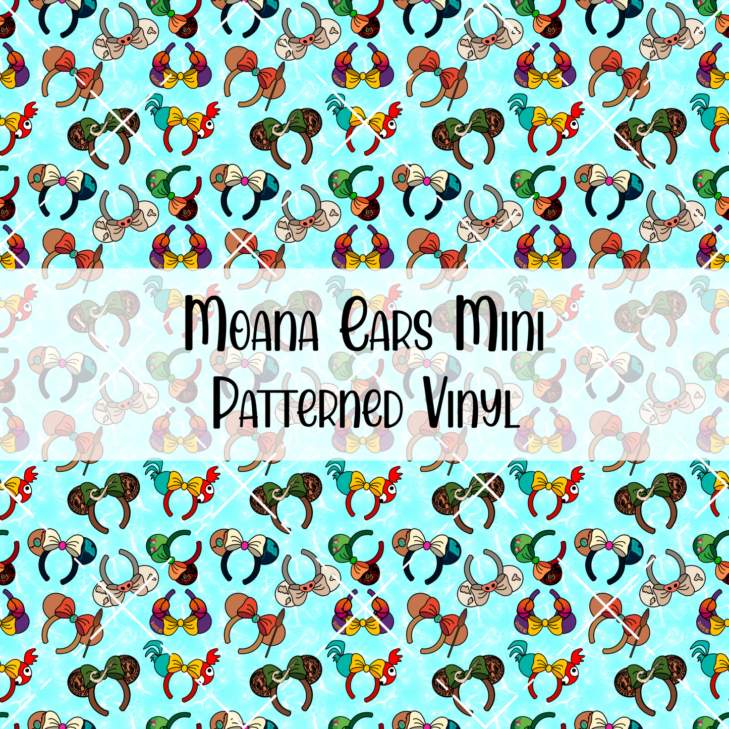 Moana Ears Patterned Vinyl