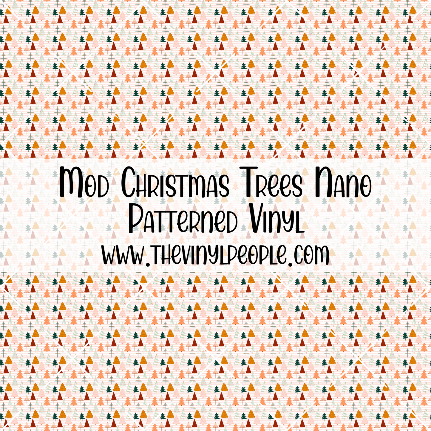 Mod Christmas Trees Patterned Vinyl