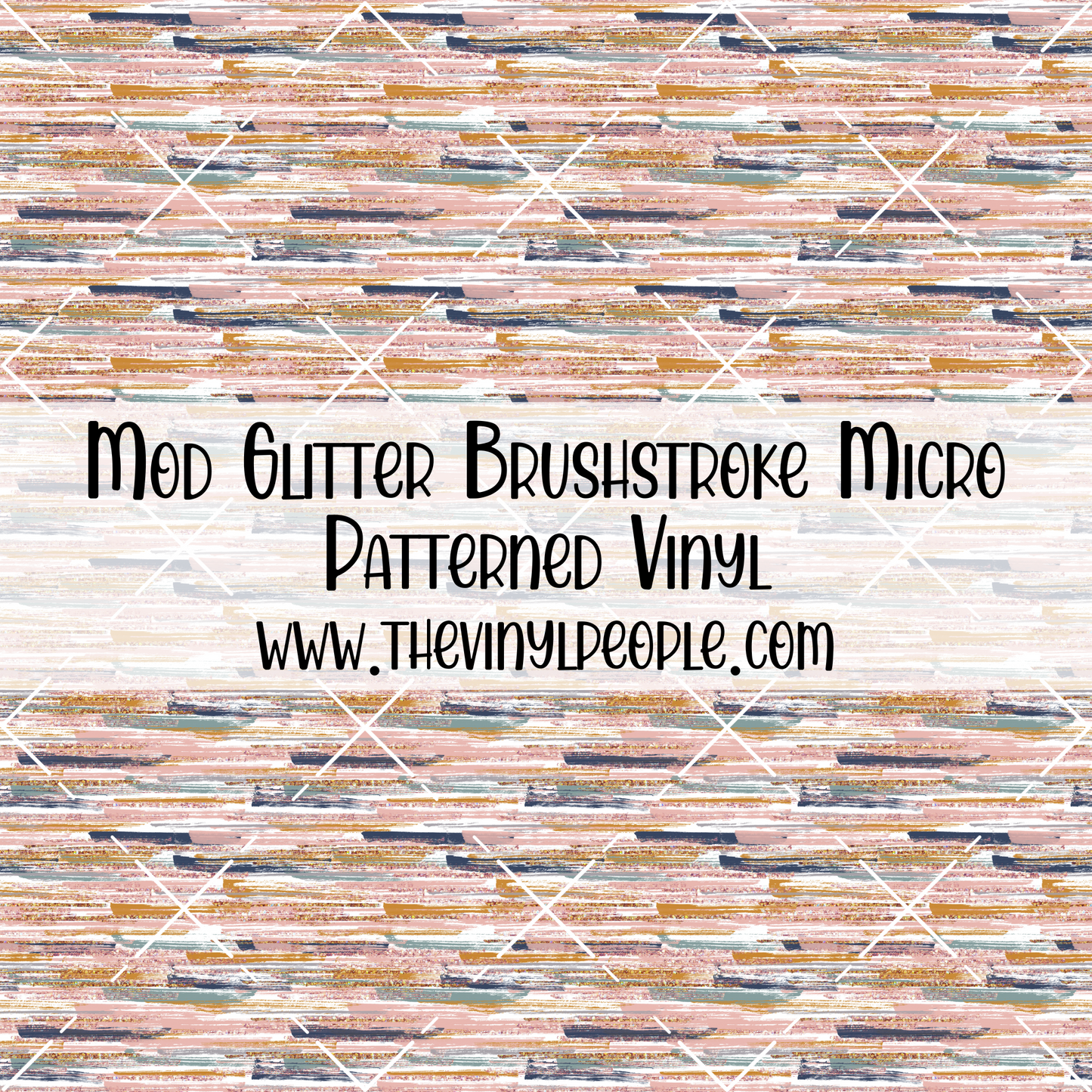 Mod Glitter Brushstroke Patterned Vinyl